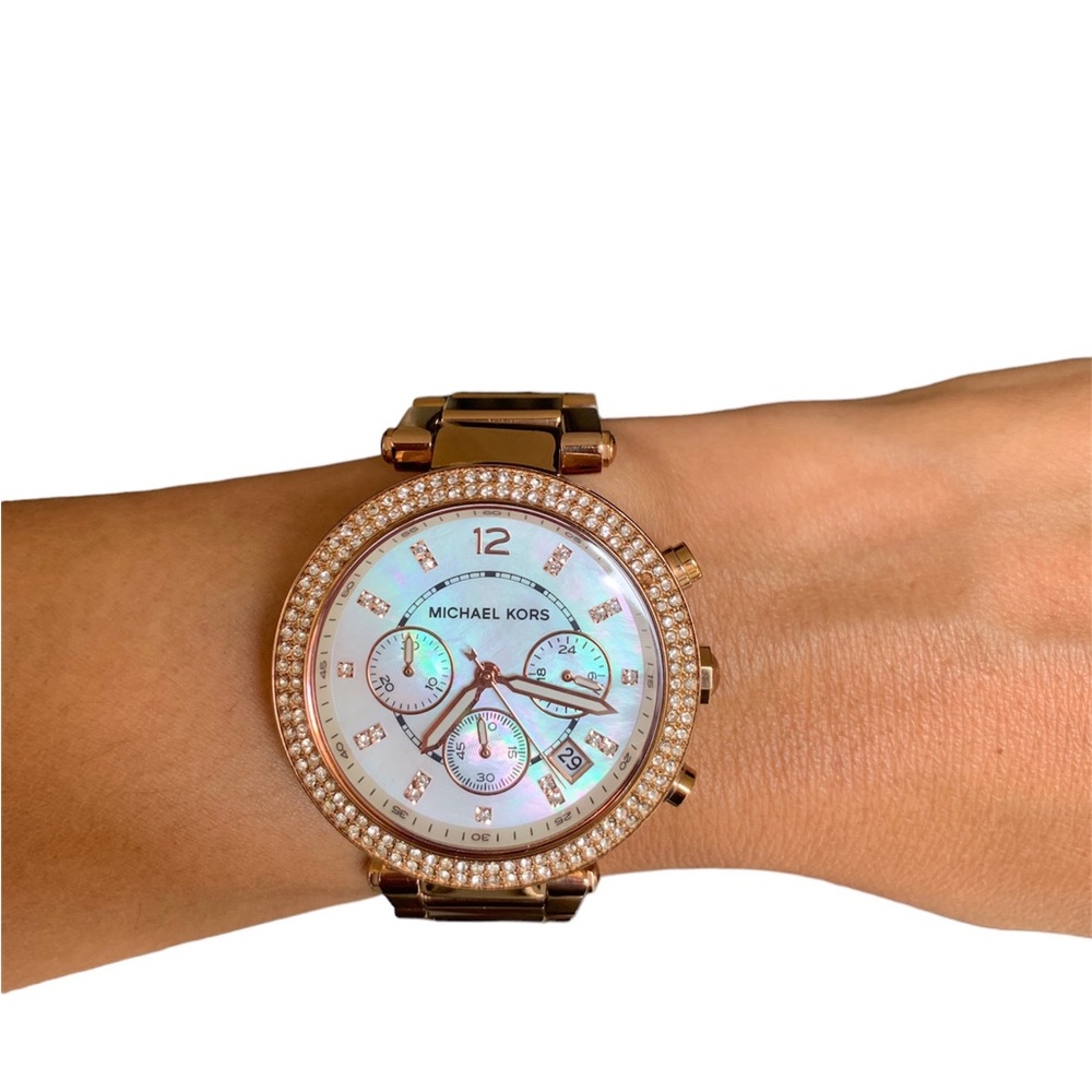 MICHAEL KORS
Parker Dark Rose Gold-Tone Watch